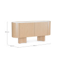 Credenza 2 ante Otilia Oak Bizzotto dimensioni