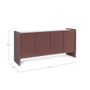 Credenza 4 ante Otilia Brick Bizzotto dimensioni
