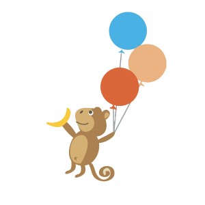 Sticker Funny Monkey