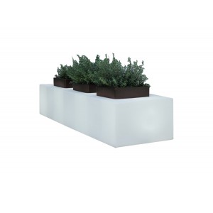 Vaso Triplo Flores a LED