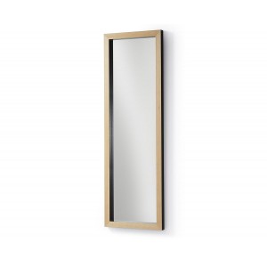 Specchio Drop 148 legno/nero
