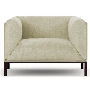 Poltrona Clou bianco/beige