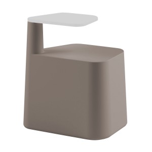Sgabello Sat con top bianco