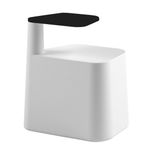 Sgabello Sat con top nero