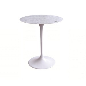 Tavolino Tulip E. Saarinen Ø 51 bianco