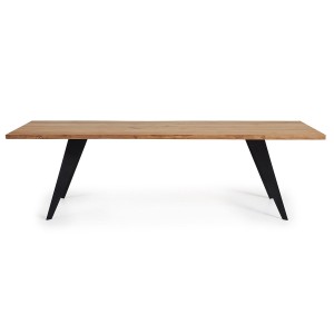 Tavolo Nack 180 nero rovere naturale