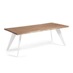 Tavolo Nack 220 bianco rovere invecchiato