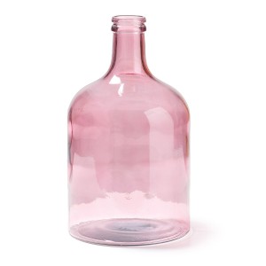 Vaso Semplice H 43 cm in vetro rosa