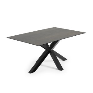 Tavolo Arya 160x90 nero piano ceramica