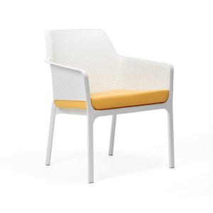Poltrona Net Relax bianco con cuscino