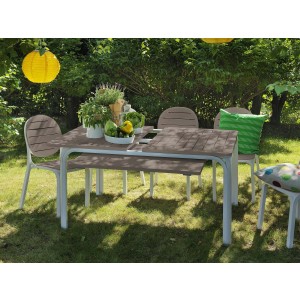 Set tavolo Alloro 140 con 6 sedie Erica