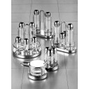 Alessi 5070 Servizio per olio, aceto, sale e pepe in acciaio Inox ambientazione