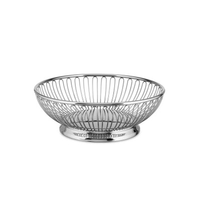 Alessi 826/20 Cestino a filo rotondo in acciaio Inox
