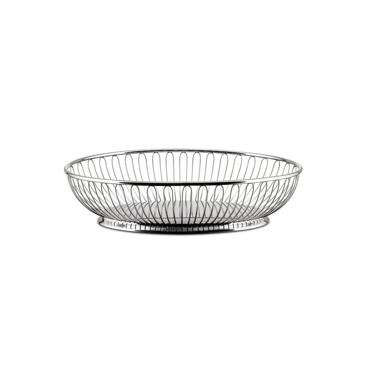 Alessi 829 Cestino ovale a filo in acciaio Inox