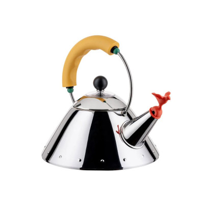 Alessi 9093/1 Y Bollitore in acciaio Inox-Giallo