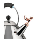 Alessi 9093REX B Tea Rex Bollitore in acciaio Inox-Rame dettaglio