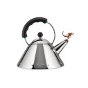Alessi 9093REX B Tea Rex Bollitore in acciaio Inox-Rame vista