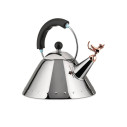 Alessi 9093REX B Tea Rex Bollitore in acciaio Inox-Rame vista