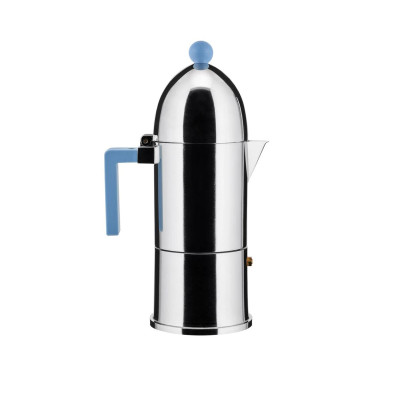 Alessi 9095/6AZFM La cupola Caffettiera espresso Azzurro