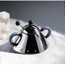 Alessi 9097 Zuccheriera con cucchiaino in acciaio Inox-Azzurro ambientazione