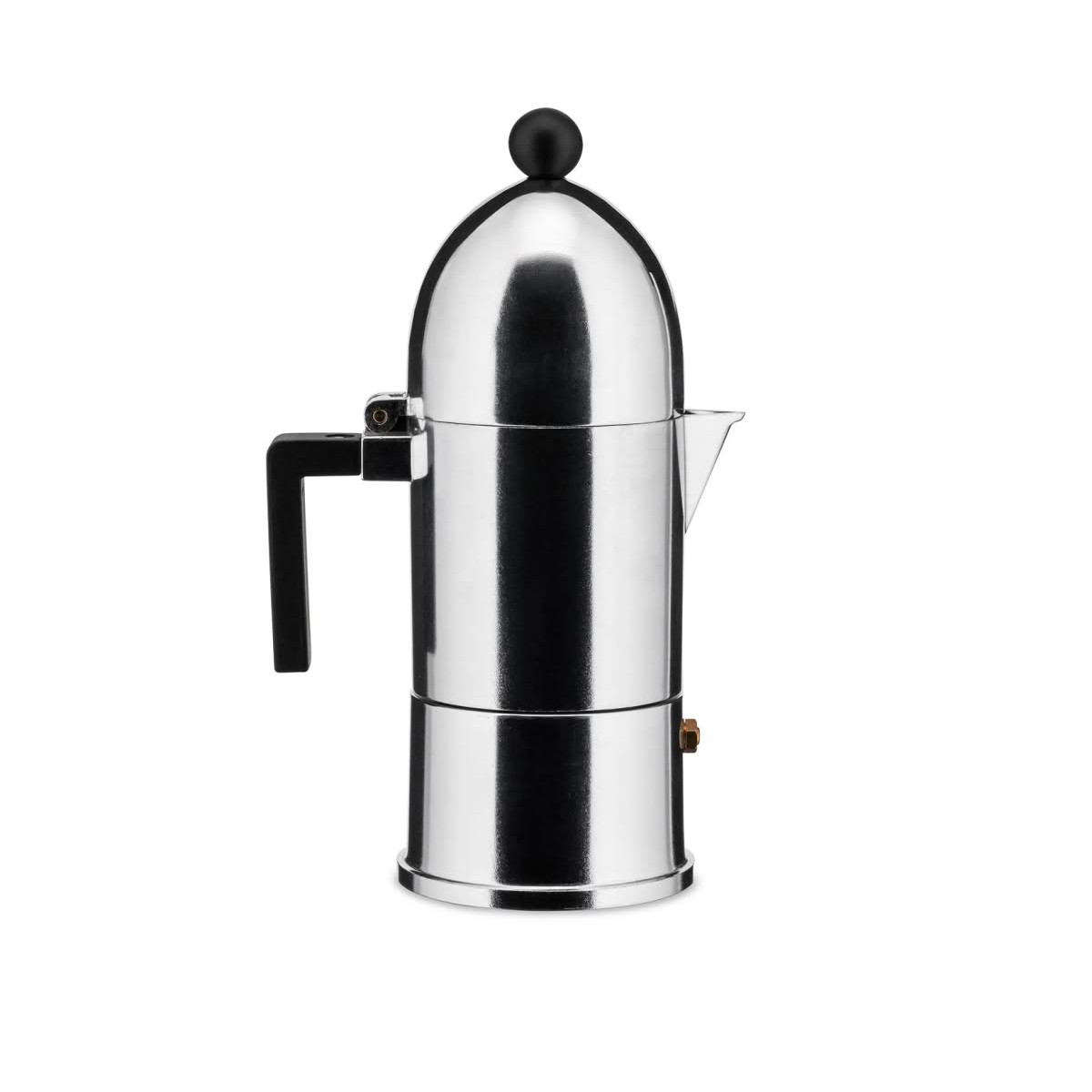 Alessi A9095/6 B La Cupola Caffettiera espresso 6 tazze Nero