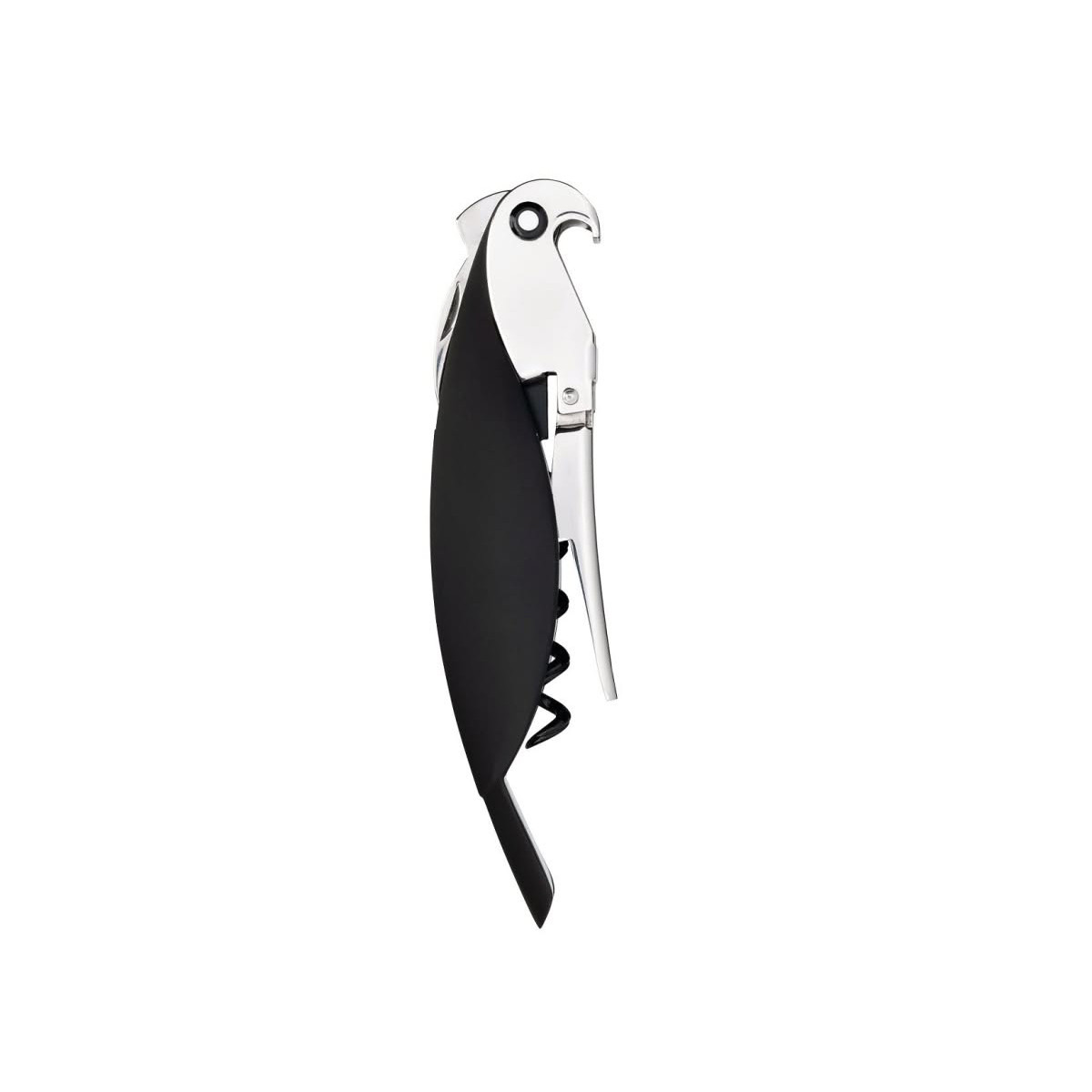 Alessi AAM32 B Parrot Cavatappi Sommelier Nero