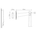 Accessorio Gancio a Parete Tobia AC145 4A INT Karman scheda tecnica