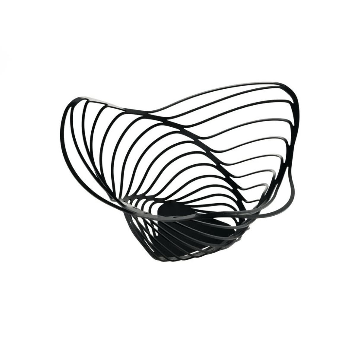 Alessi ACO04/16 B Trinity Portaagrumi in acciaio colorato Nero