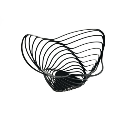 Alessi ACO04/16 B Trinity Portaagrumi in acciaio colorato Nero