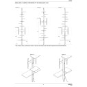 Adelaide TV Metal libreria etagere Mogg schema posizione TV e passaggio cavi