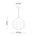 Lampada Afoxè C2641 Decò Ferroluce dimensioni