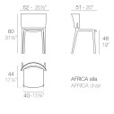 Africa Sedia Vondom dimensioni