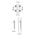 Ago 4100F Segnapassi da incasso 9010 novantadieci dimensioni