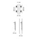 Ago 4100F Segnapassi da incasso 9010 novantadieci dimensioni
