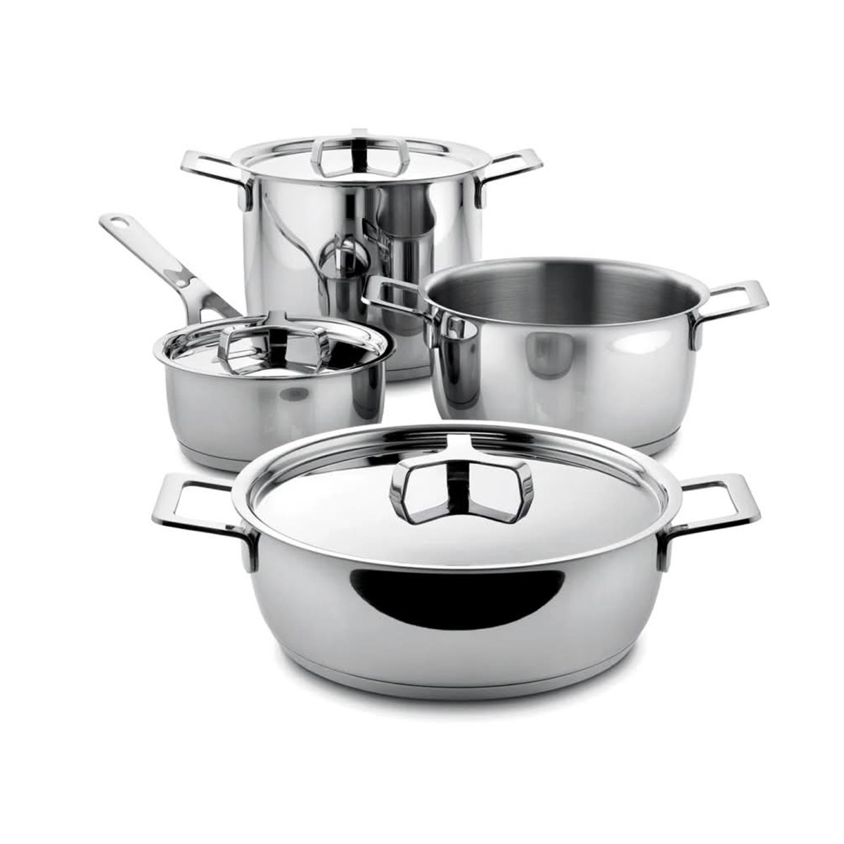 Alessi AJM100S7 Pots&Pans Set di pentole