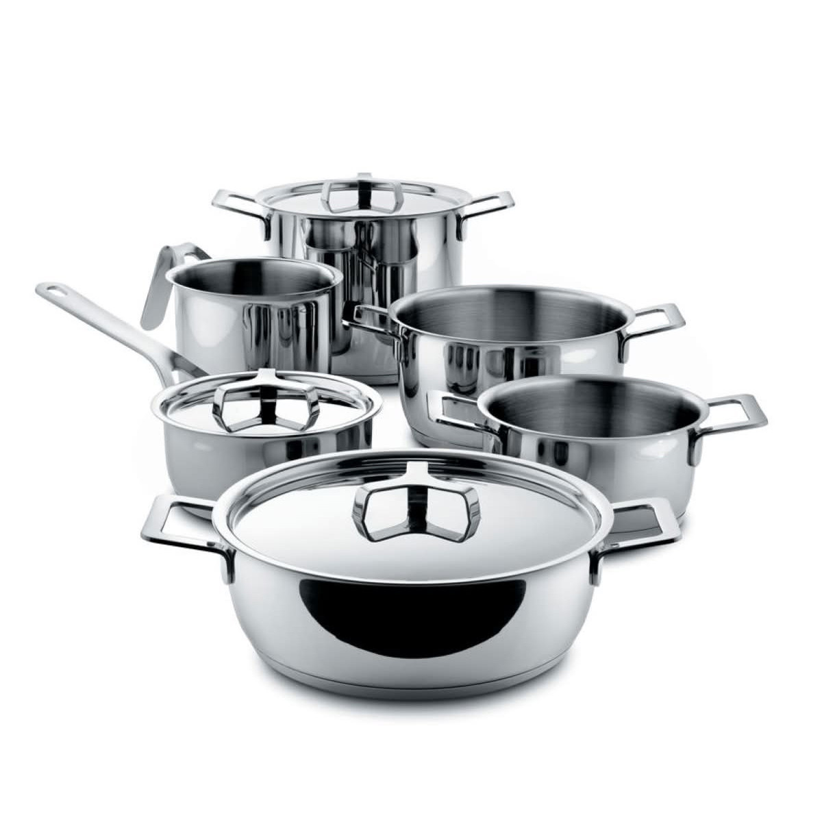 Alessi AJM100S9 Pots&Pans Set di pentole