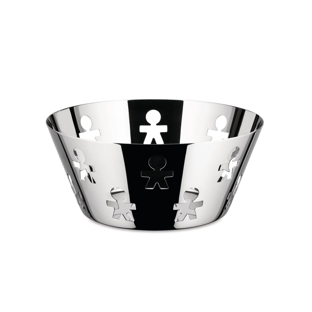 Alessi AKK04 Girotondo Cestino traforato in acciaio Inox