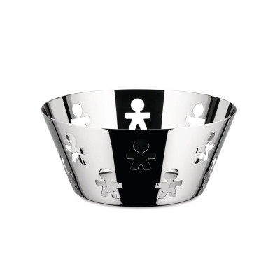 Alessi AKK04 Girotondo Cestino traforato in acciaio Inox