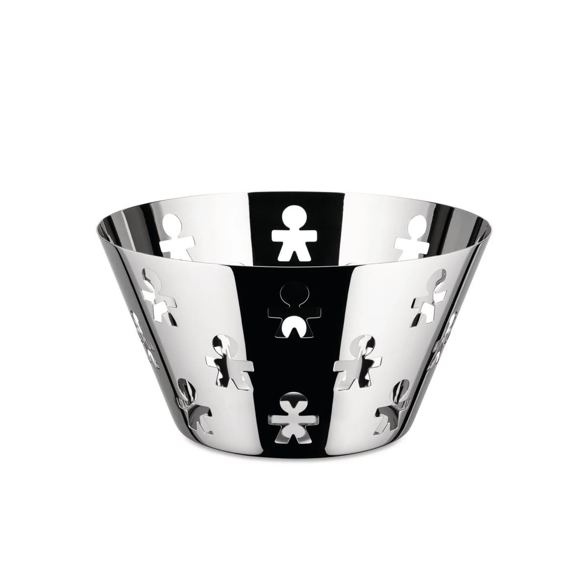 Alessi AKK05 Girotondo Cestino traforato in acciaio Inox