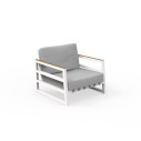 Set Alabama Alu Talenti Outdoor poltrona bianco grigio chiaro