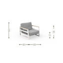  Set Alabama Alu Talenti Outdoor poltrona dimensioni