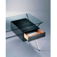 Knoll Albini Mini Desk Scrivania rovere tinto nero dettaglio