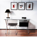 Knoll Albini Mini Desk Scrivania rovere tinto nero ambientazione