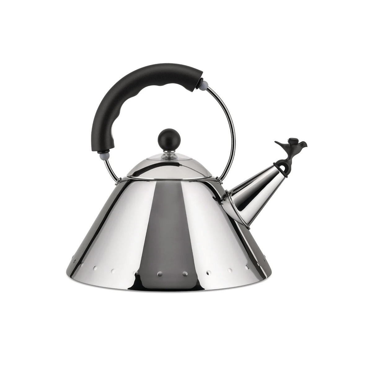 Alessi 9093 B Bollitore in acciaio Inox-Nero