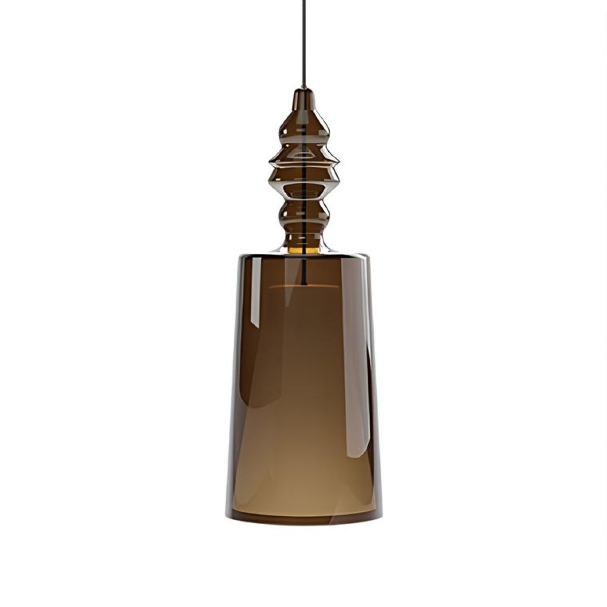 Alibaglass SE316AFINT lampada a sospensione pirex bronzo