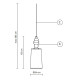 Alibaglass SE316AFINT lampada a sospensione pirex bronzo Karman dimensioni
