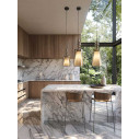 Alibaglass SE316AFINT lampada a sospensione pirex bronzo Karman ambientazione