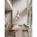 Alibaglass SE316AFINT lampada a sospensione pirex bronzo Karman ambientazione
