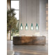 Alibaglass SE316AHINT lampada a sospensione pirex turchese Karman ambientazione