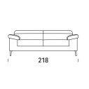 All-In Divano 3 Posti Large fisso Felis dimensioni